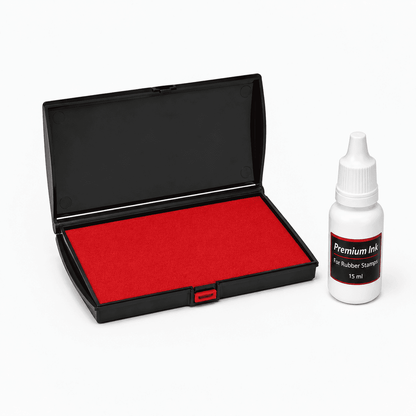 Big Size Ink Pad (6x4 Inch) with 15 ml Premium Ink – For Large Stamps