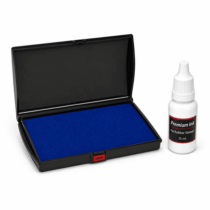 Big Size Ink Pad (6x4 Inch) with 15 ml Premium Ink – For Large Stamps