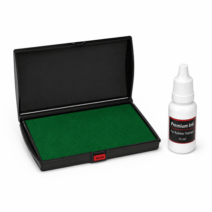 Big Size Ink Pad (6x4 Inch) with 15 ml Premium Ink – For Large Stamps