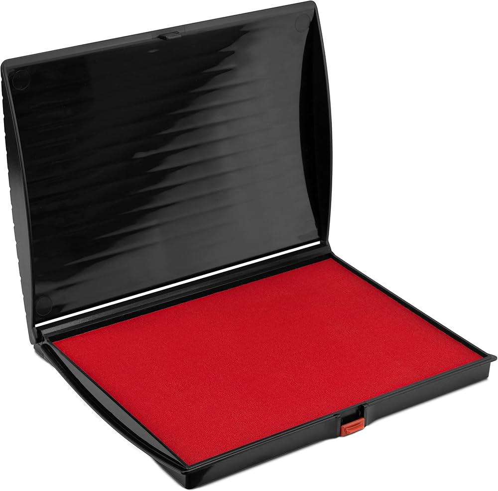 Big Size Ink Pad (6x4 Inch) and 15 ml Premium Ink – For Large Stamps