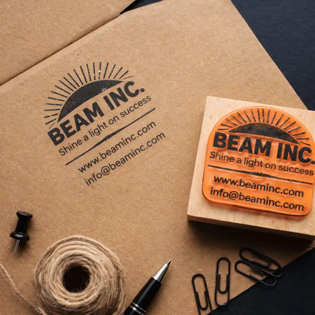 Custom Rubber Stamp with Permanent Ink (For Plastic & Packaging)