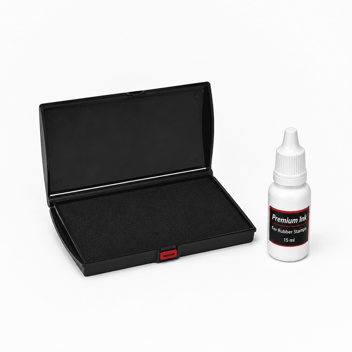 Big Size Ink Pad (6x4 Inch) with 15 ml Premium Ink – For Large Stamps