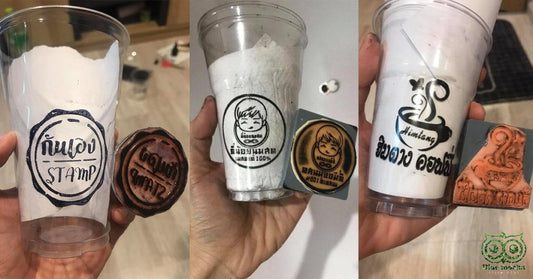 Custom Rubber Stamp with Permanent Ink (For Plastic & Packaging)